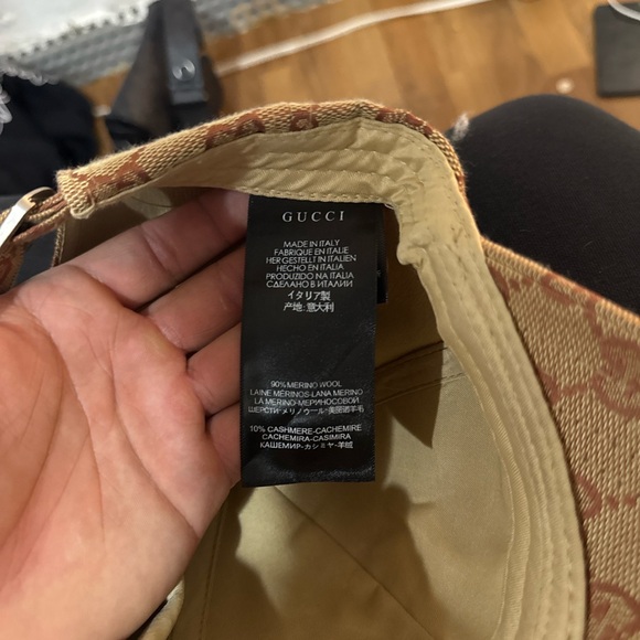 Gucci Beige and Brown Wool Accessory